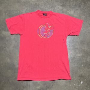 Vintage 90s Mickey Unlimited Red Disney Embroidered T-Shirt